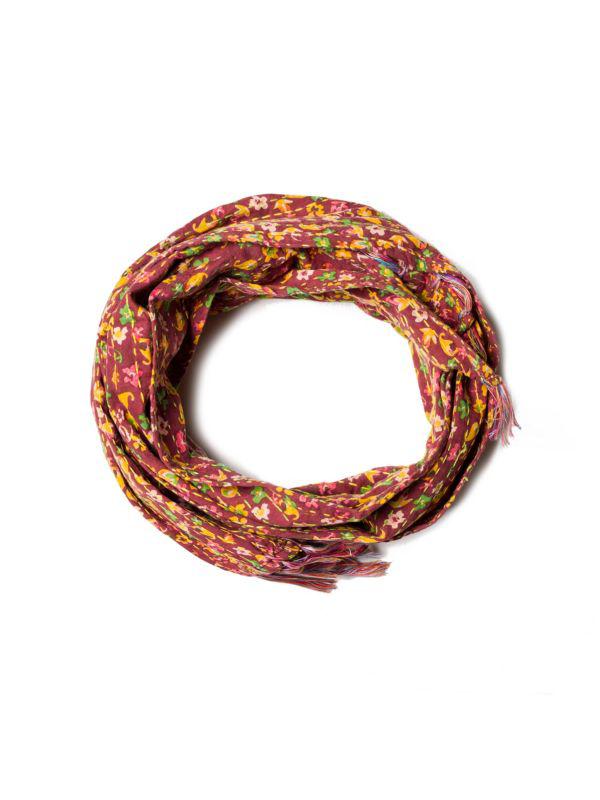 TAJ HOTEL Floral Kantha Embroidery Hand Crafted Scarf