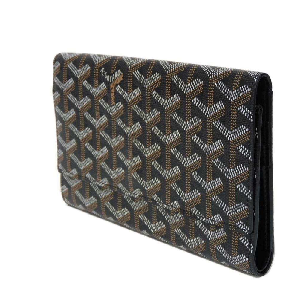 Goyard Canvas Leather Long Wallet (Bi-Fold) (Pre-Owned)