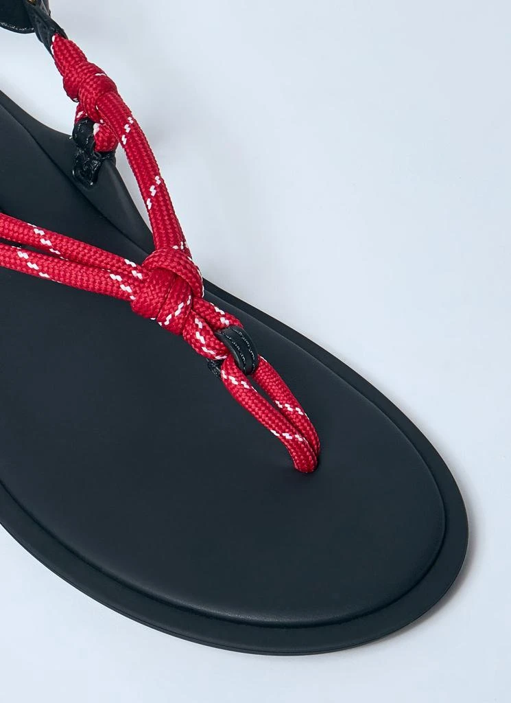 Miu Miu Riviere Cord And Leather Sandals 3