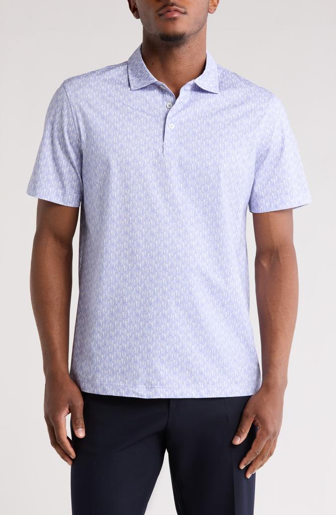 BUGATCHI Victor OoohCotton® Golfer Print Polo