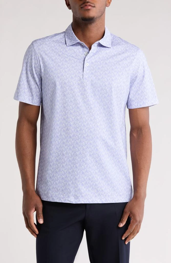 BUGATCHI Victor OoohCotton® Golfer Print Polo 1