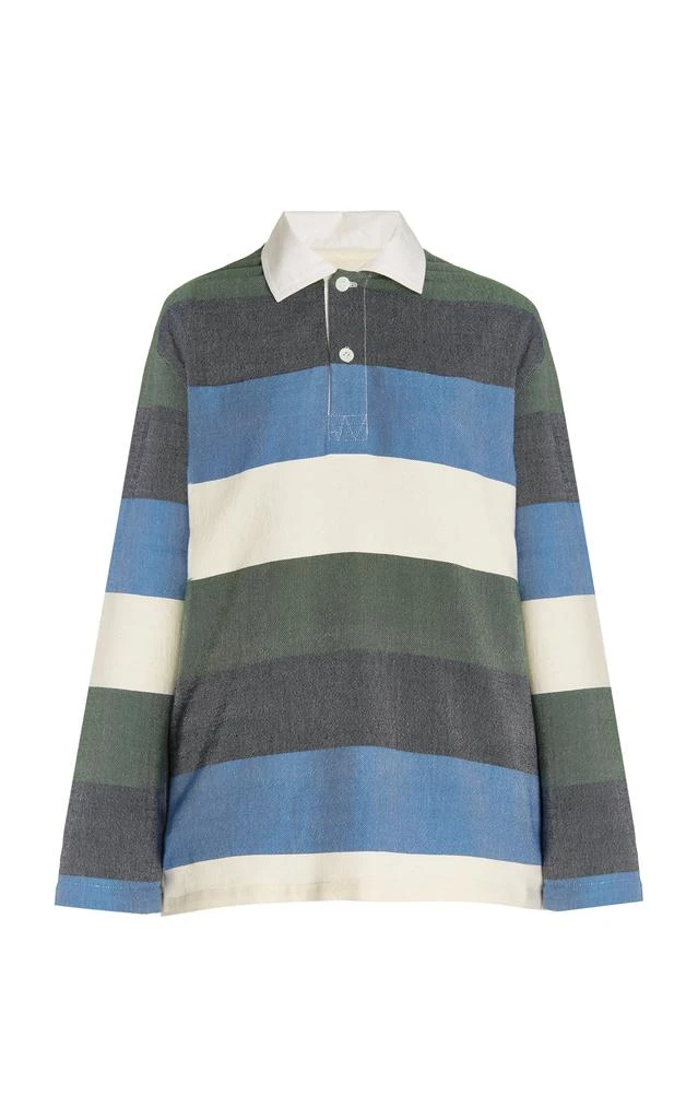 Marrakshi Life Marrakshi Life - Exclusive Oversized Striped Cotton Rugby Shirt - Stripe - M - Moda Operandi 1
