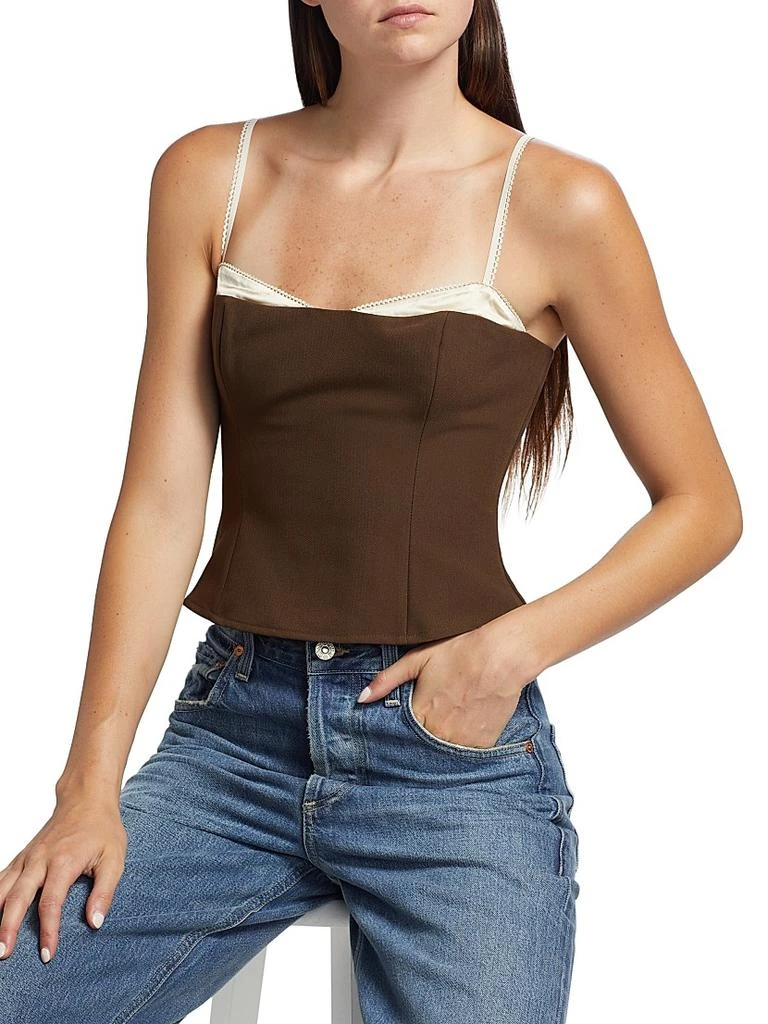 Reformation Melanie Layered Crop Top 6
