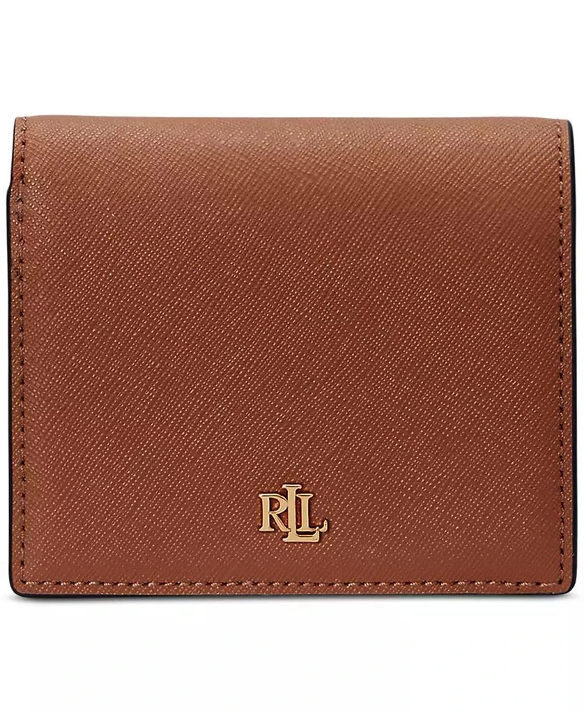 Ralph Lauren Crosshatch Leather Compact Wallet 1