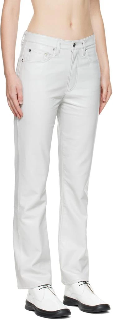 AGOLDE Gray Relaxed Leather Pants 2