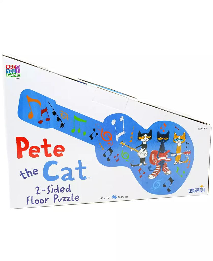AreYouGame Pete The Cat 2-Sided Floor Puzzle Suitcase, 36 Pieces