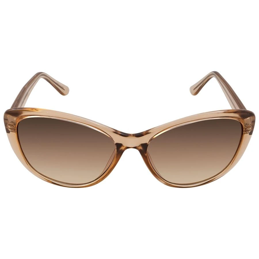 Calvin Klein Brown Gradient Butterfly Ladies Sunglasses CK19560S 270 57 1