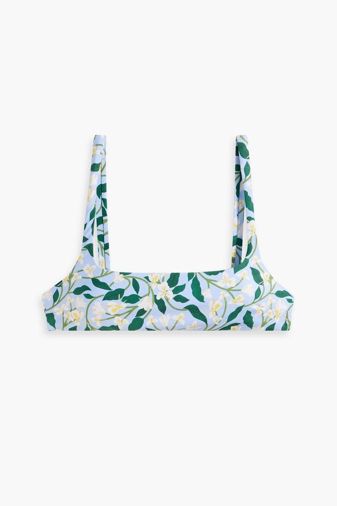Agua by Agua Bendita Havana Dos Gardenias Celeste floral-print bikini top
