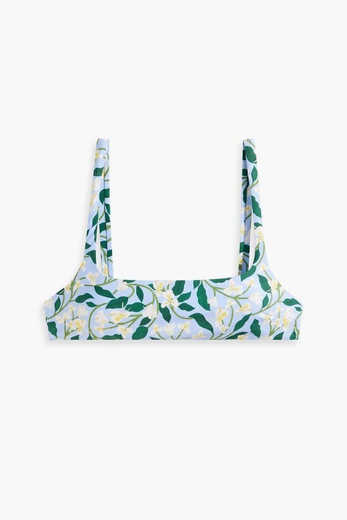 Agua by Agua Bendita Havana Dos Gardenias Celeste floral-print bikini top 1