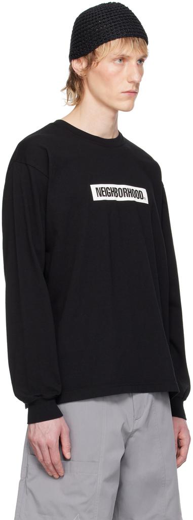 Neighborhood Black Printed Long Sleeve T-Shirt