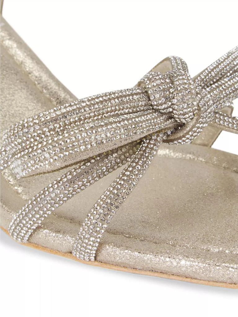 Loeffler Randall Mikel Crystal-Embellished Suede Sandals 7