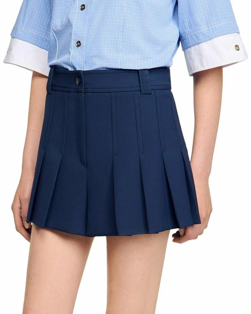 Sandro Tailored Pleated Shorts 4