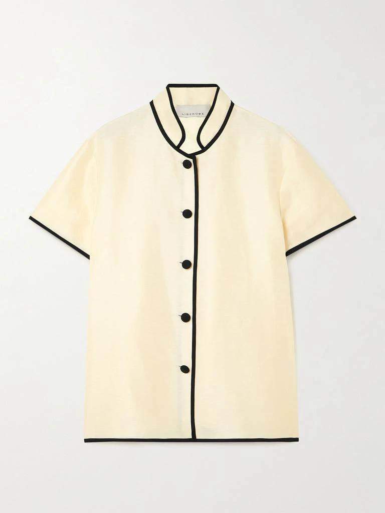 LIBEROWE Mandarin 亚麻混纺女衫