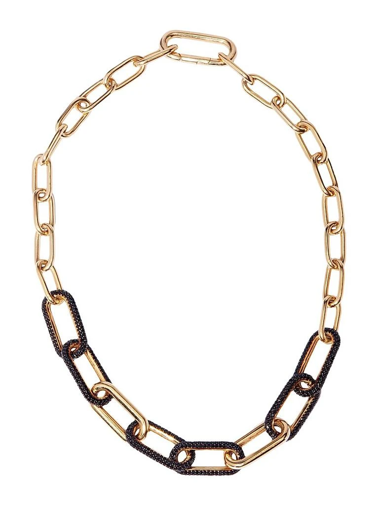 Nickho Rey The Collection Link 14K-Gold Vermeil 
Crystal Collar Necklace