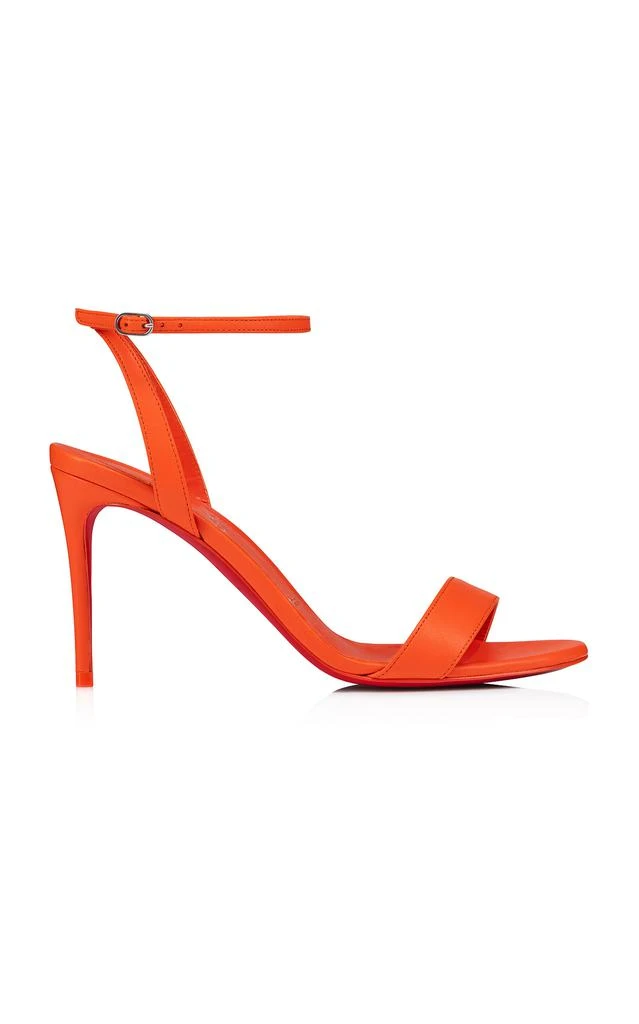 Christian Louboutin Christian Louboutin - Loubi Girl 85mm Leather Sandals - Orange - IT 37 - Moda Operandi 1