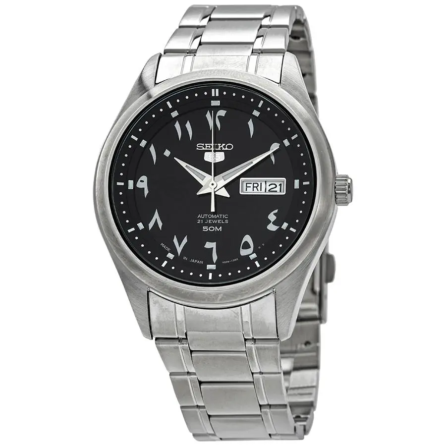 Seiko Seiko 5 Automatic Black Arabic Dial Men's Watch SNKP21J1