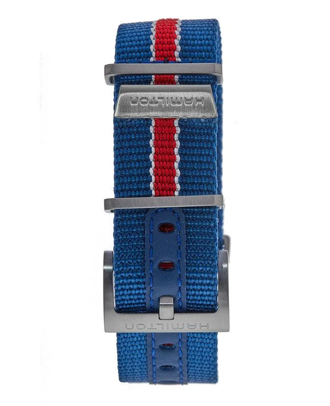 Hamilton Hamilton American Classic Pan Europ Auto Blue Dial Leather Strap Men's Watch H35405741 4