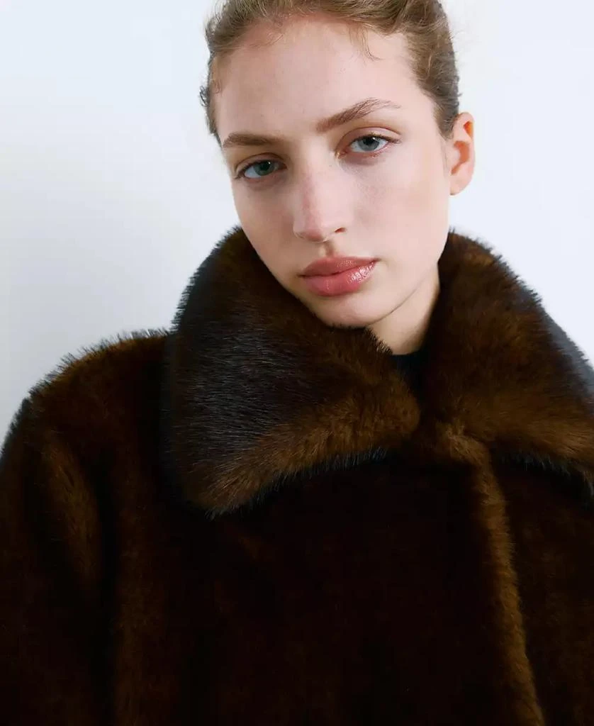 Mango Women
s Brooch Turtleneck Knitted Dress 5