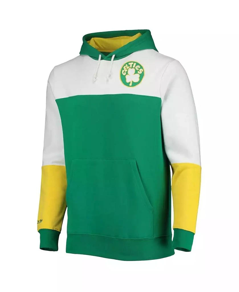 Mitchell & Ness Men's Kelly Green Boston Celtics Hardwood Classics 2008 NBA Finals Fusion 2.0 Colorblock Pullover Hoodie 2