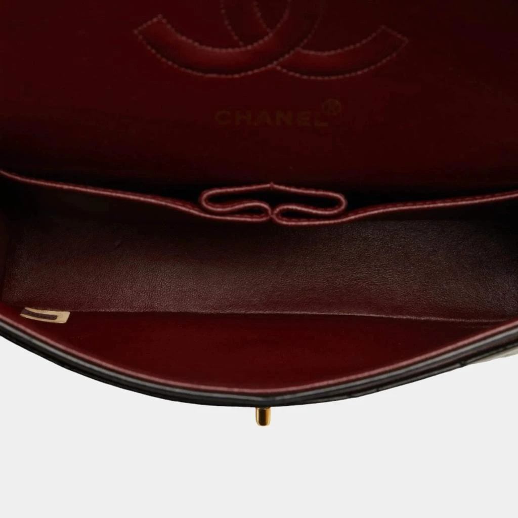 Chanel Chanel Black Leather Medium Classic Double Flap Shoulder Bag 8