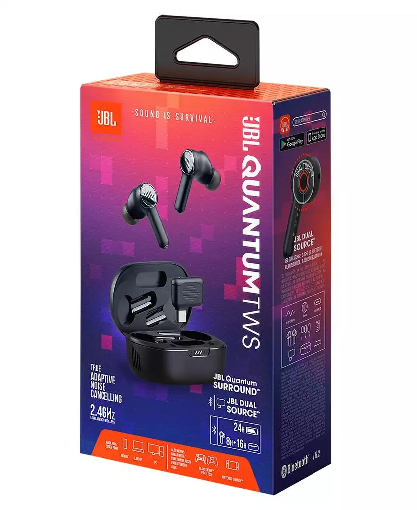 JBL Quantum TWS True Wireless Noise Cancelling Gaming Earbuds 3