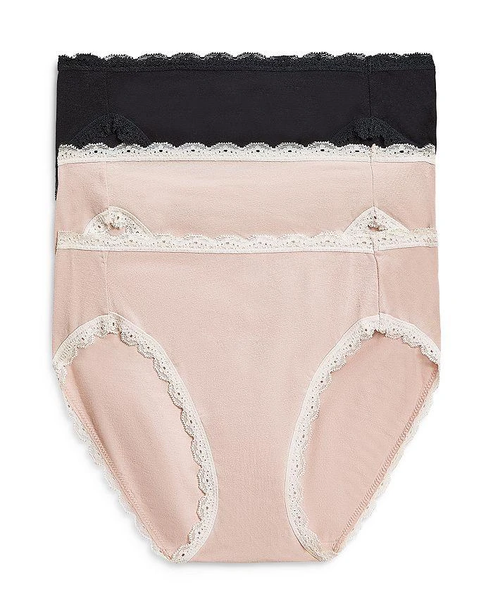 Wacoal Lace Trim Hi-Cut Bikini, Pack of 3 1
