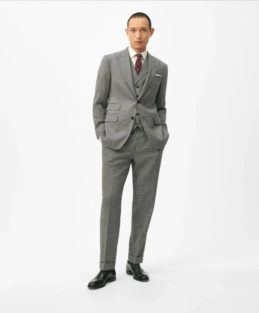 Brooks Brothers Slim Fit Houndstooth Wool-Cashmere Suit Jacket 2
