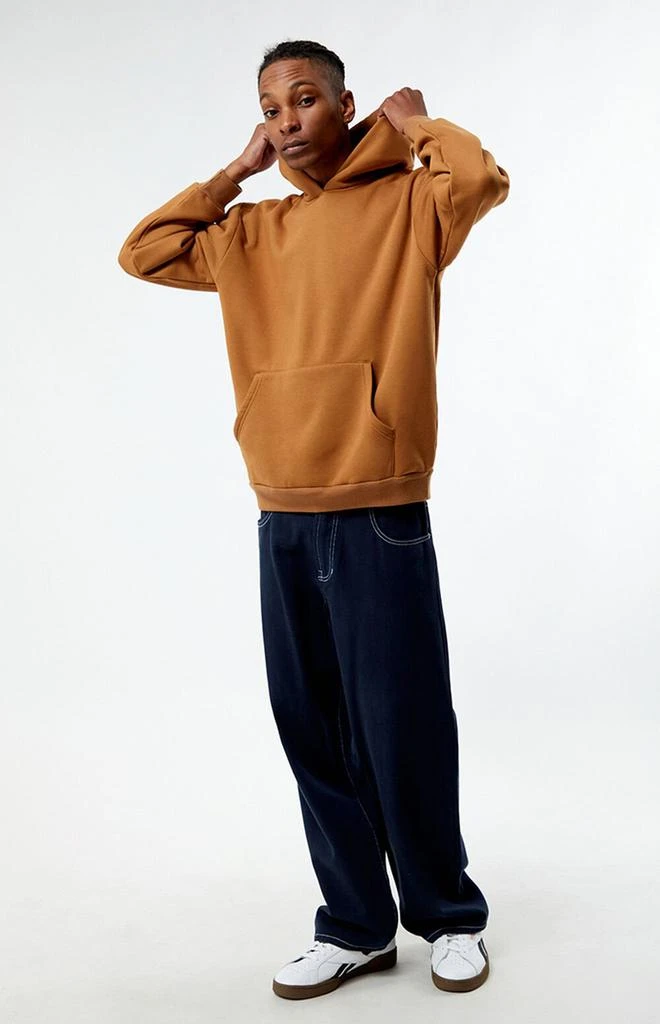PacSun Brown Solid Hoodie 4