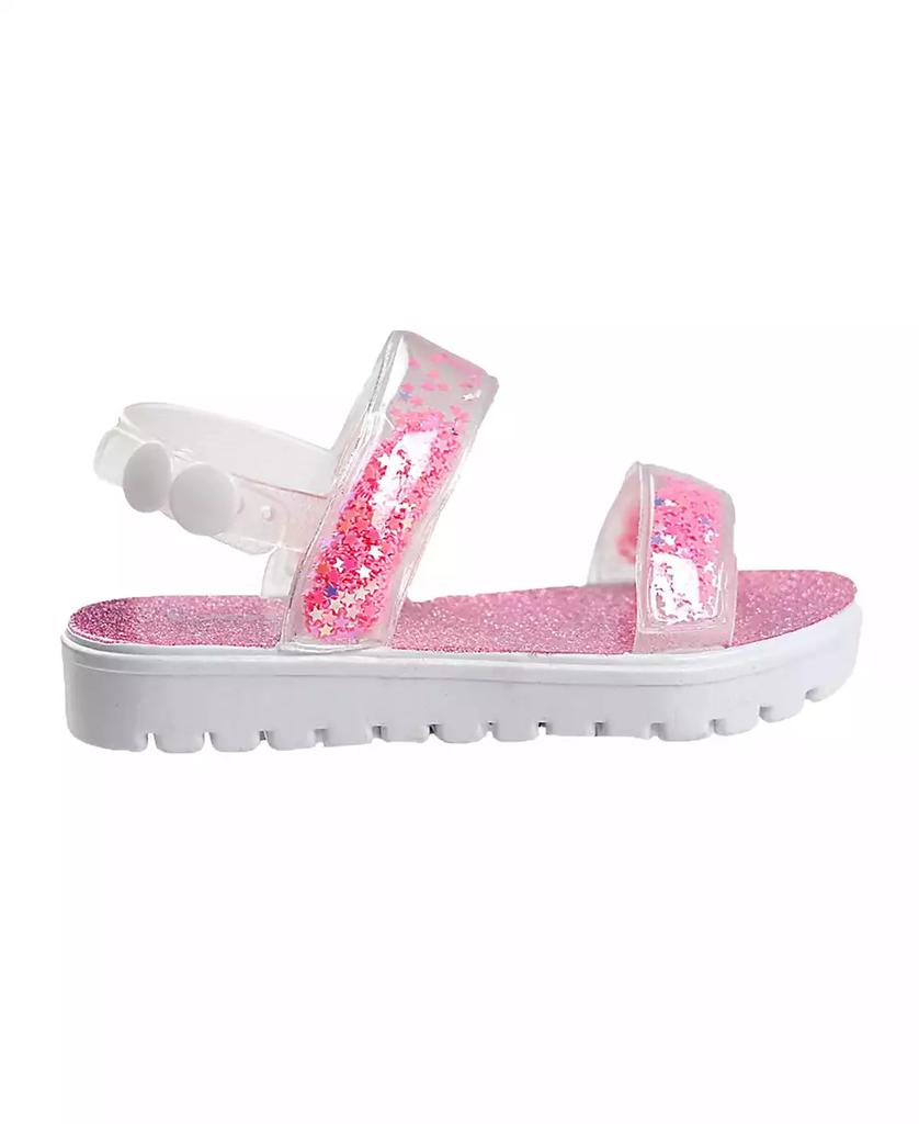 Bebe Toddler Girls Loose Glitter Straps Sandals