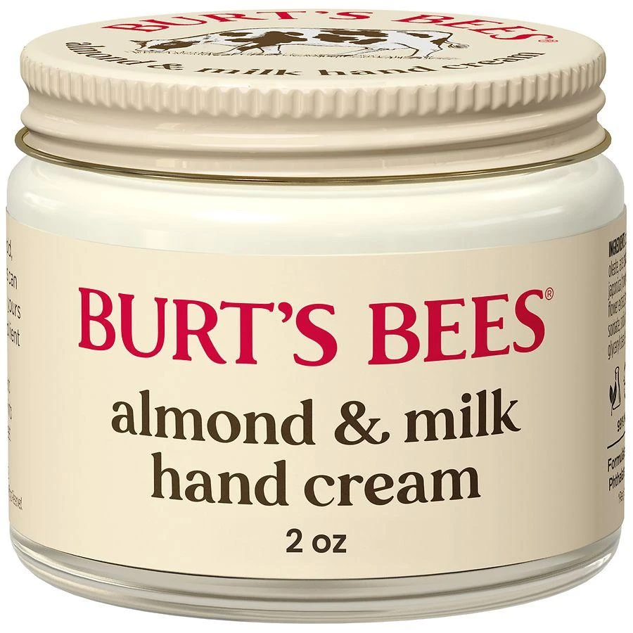 Burt's Bees Almond Milk Beeswax Hand Cream Jar 1