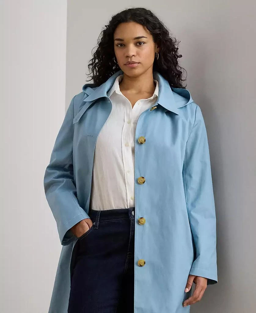 Ralph Lauren Plus Size Hooded Raincoat 2
