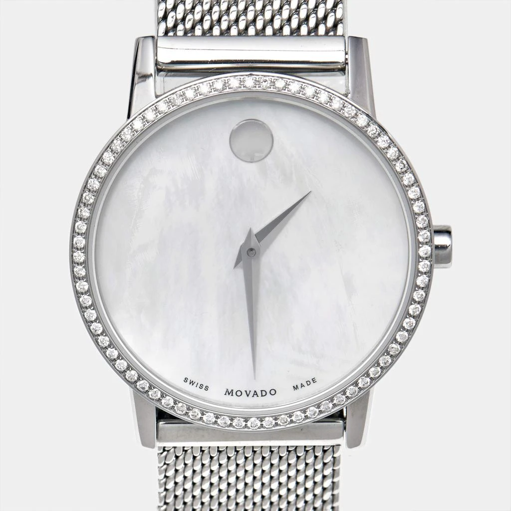 Movado Movado Mother of Pearl Diamond Stainless Steel Museum 07.3.14.1463.S Women's Wristwatch 28 mm 3