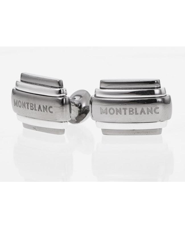 MontBlanc Montblanc Silver and Ruthenium Men
s Cufflinks 104516-SD