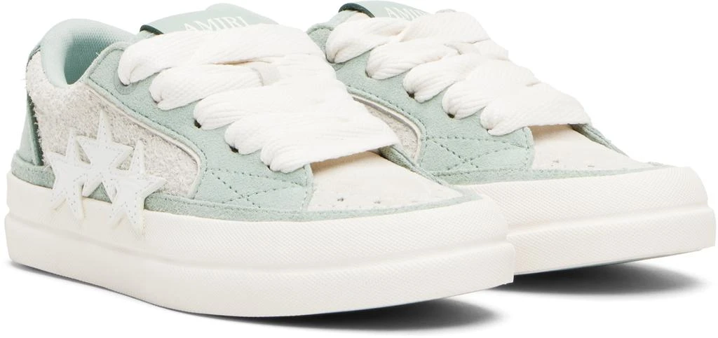 AMIRI Gray 
Green Sunset Skate Sneakers 4