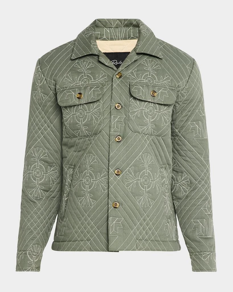 Rails Men's Claude Quilted Overshirt 1