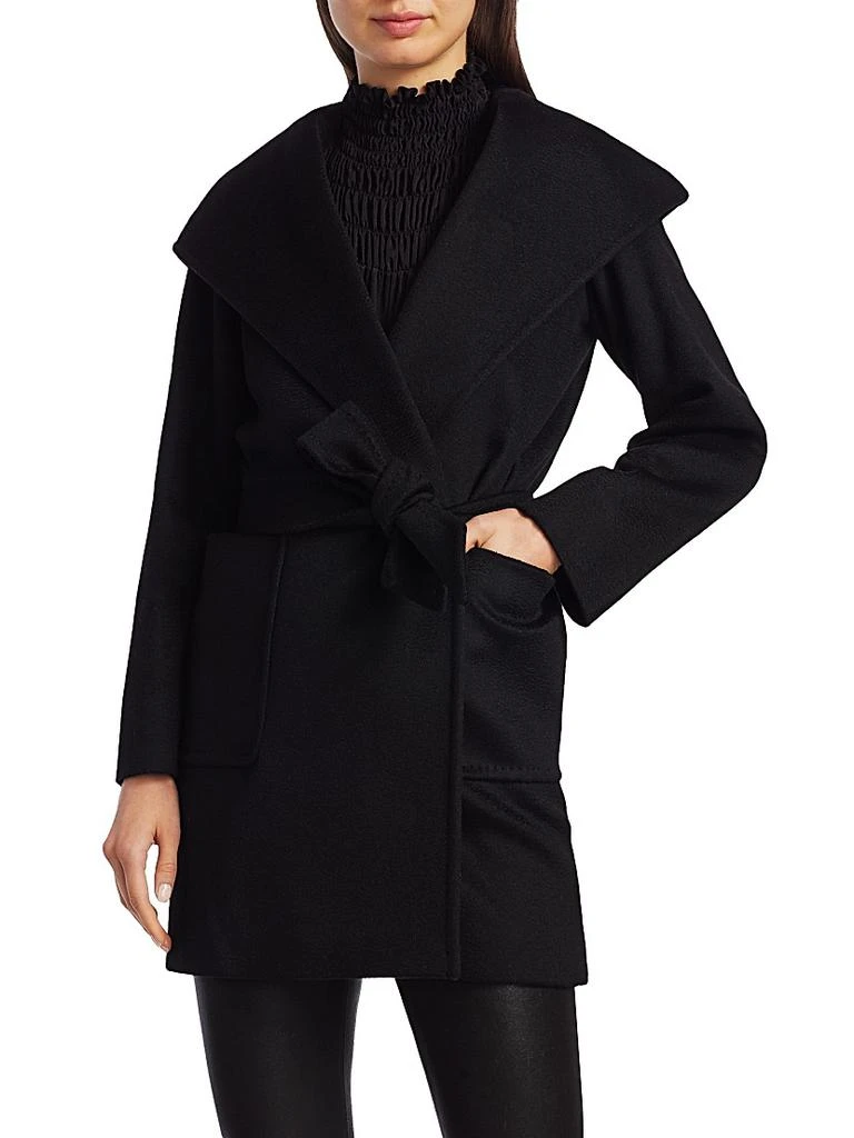 Max Mara Rialto Camel Hair Hooded Wrap Coat 3