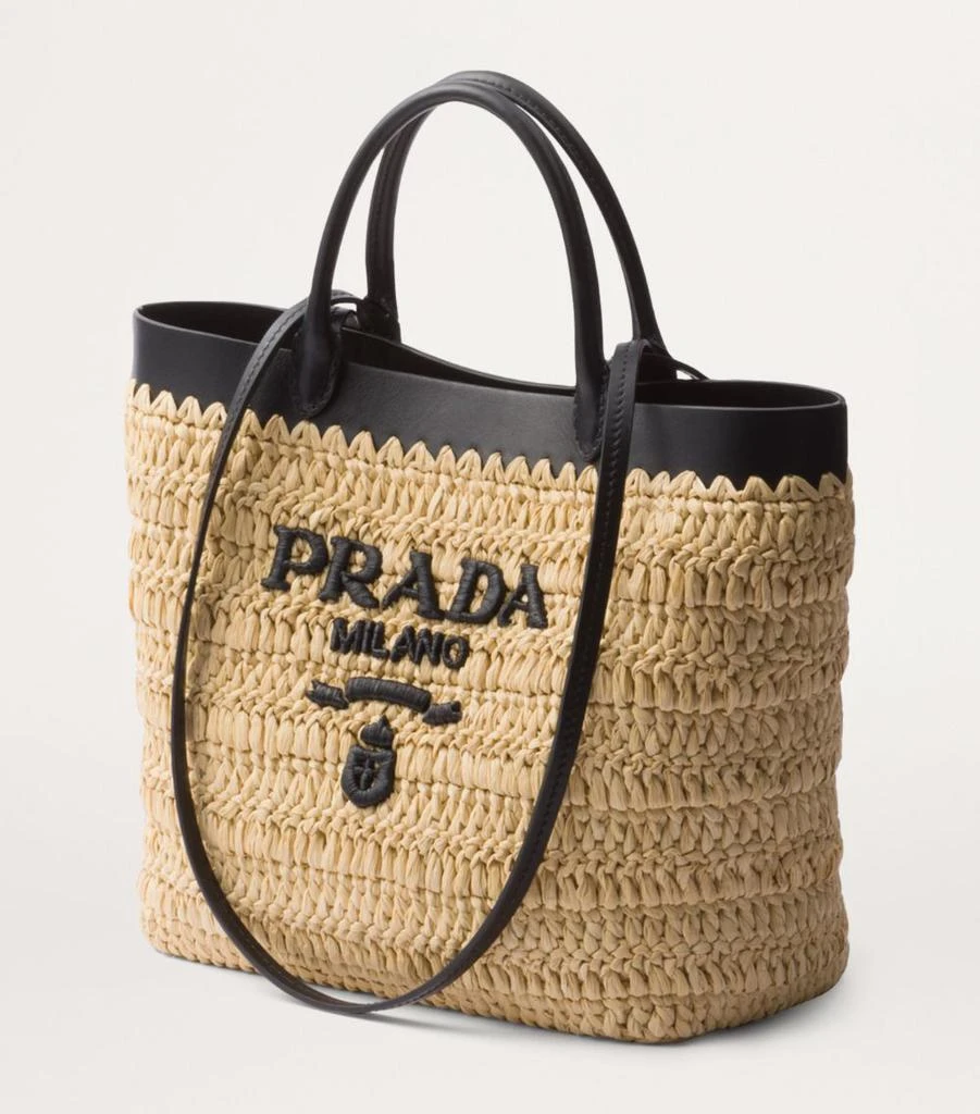 Prada Small Woven Tote Bag 2