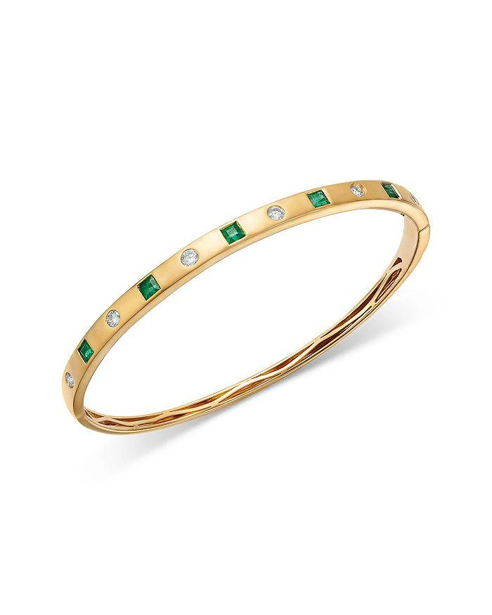 Bloomingdale
s Fine Collection Gemstone 
Diamond Bangle Bracelet in 14K Yellow Gold