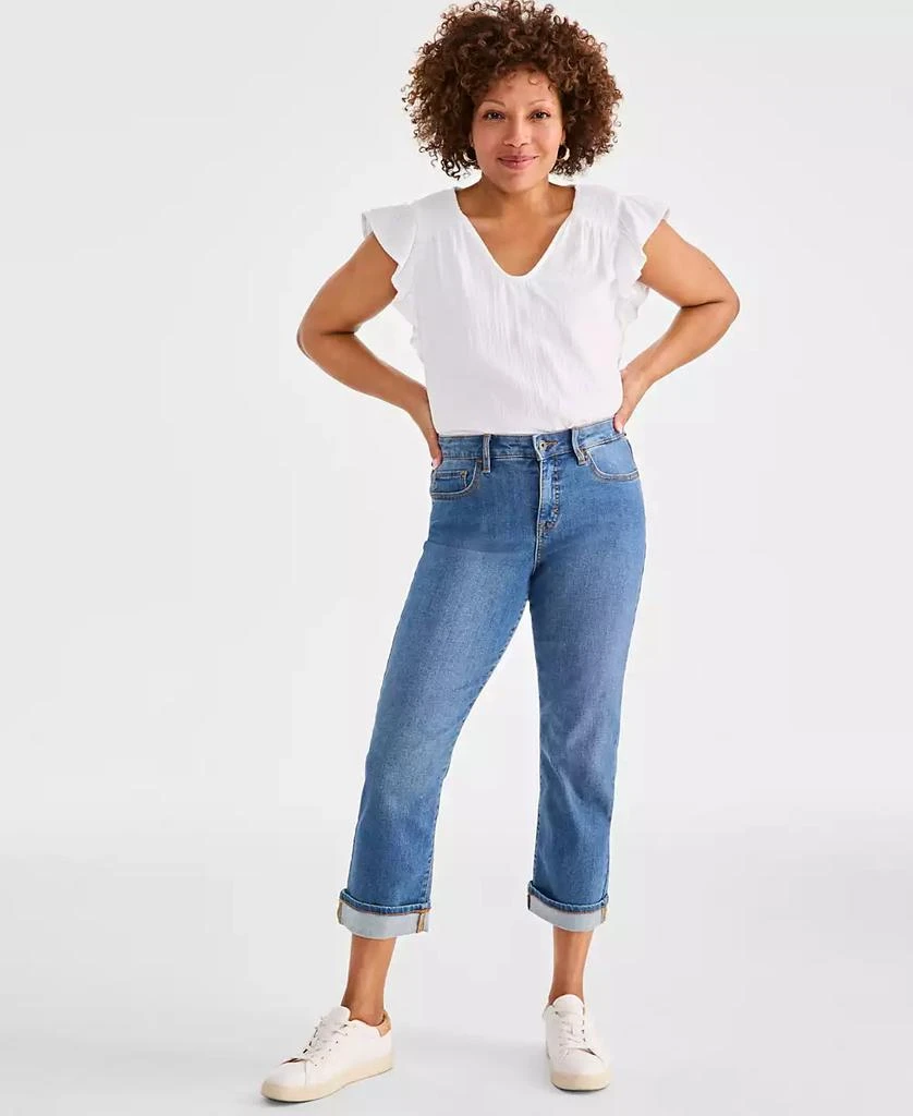 Style & Co Women's Mid-Rise Curvy Capri Jeans, Created for Macy's 1