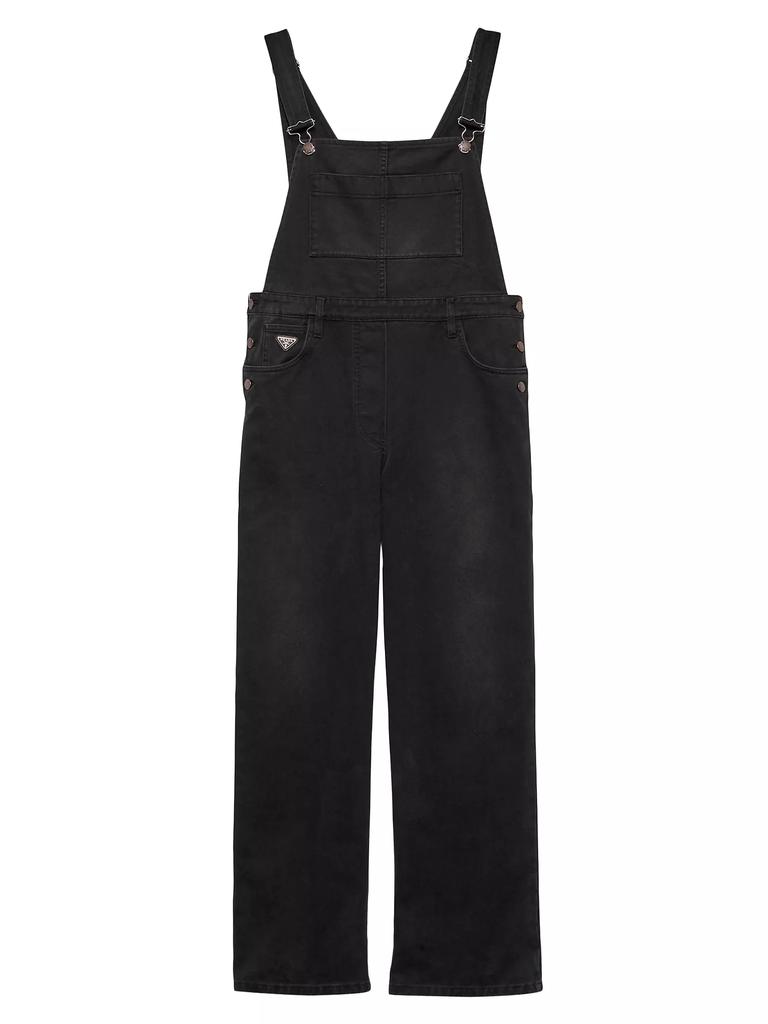 【送料&関税込】Prada Black Re-nylon And Crepe Jumpsuit Prada Black Re-nylon And Crepe Jumpsuit - Jumpsuits