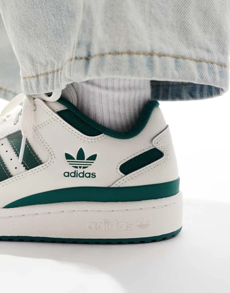 Adidas adidas Originals Forum Low CL trainers in white 4