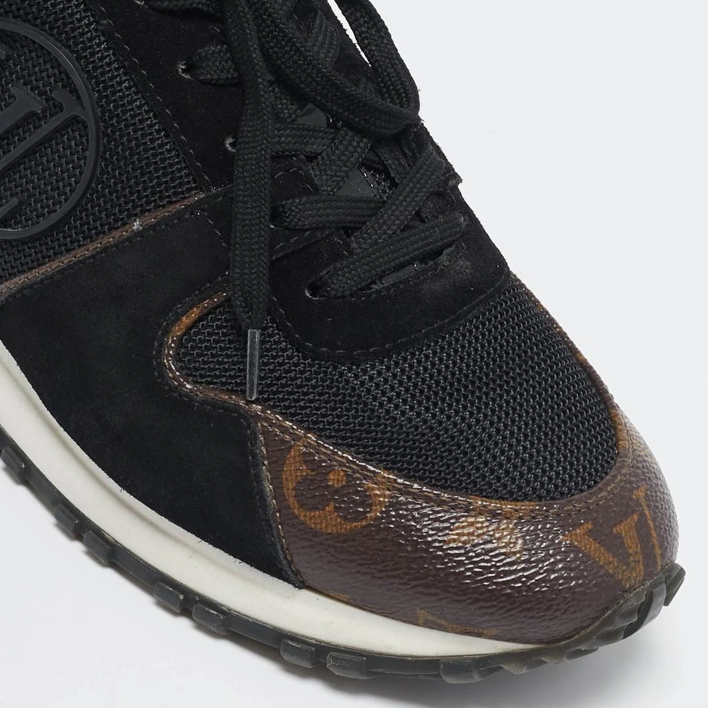 Louis Vuitton Louis Vuitton Brown Canvas and Suede Run Away Low Top Sneakers Size 37.5 7