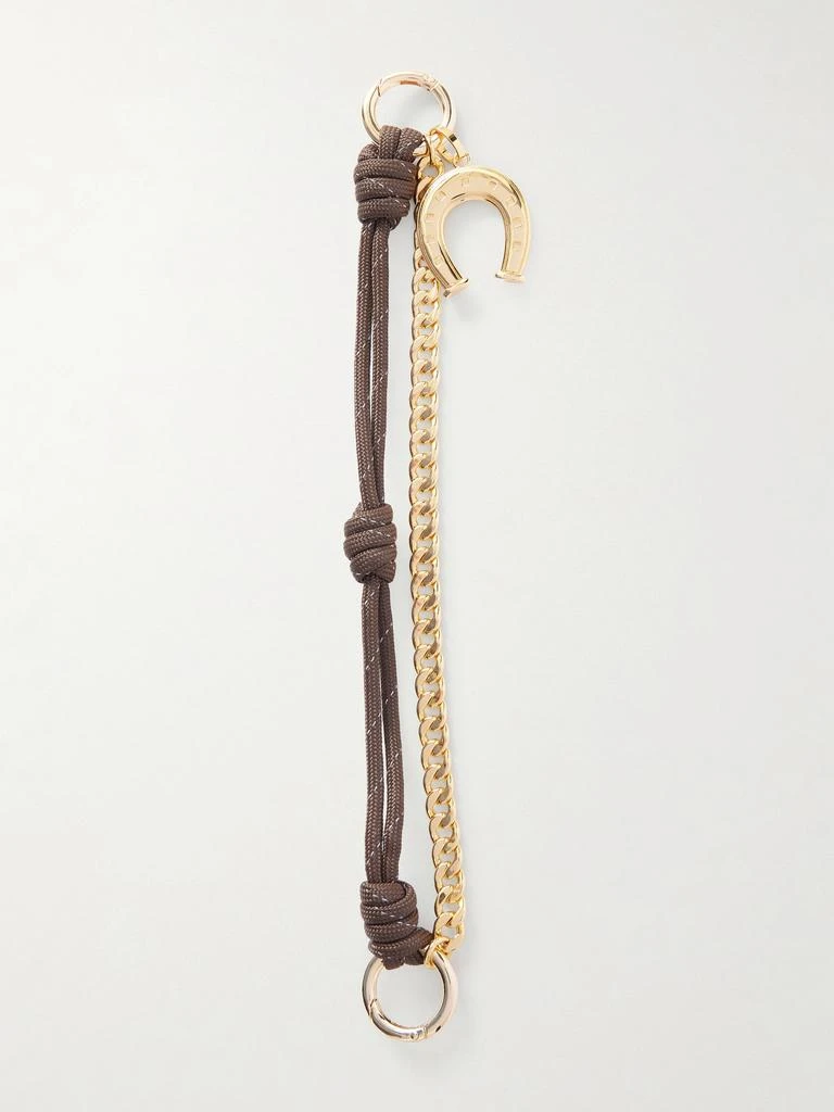 Martha Calvo Wish Me Luck Gold-plated And Cord Bag Charm