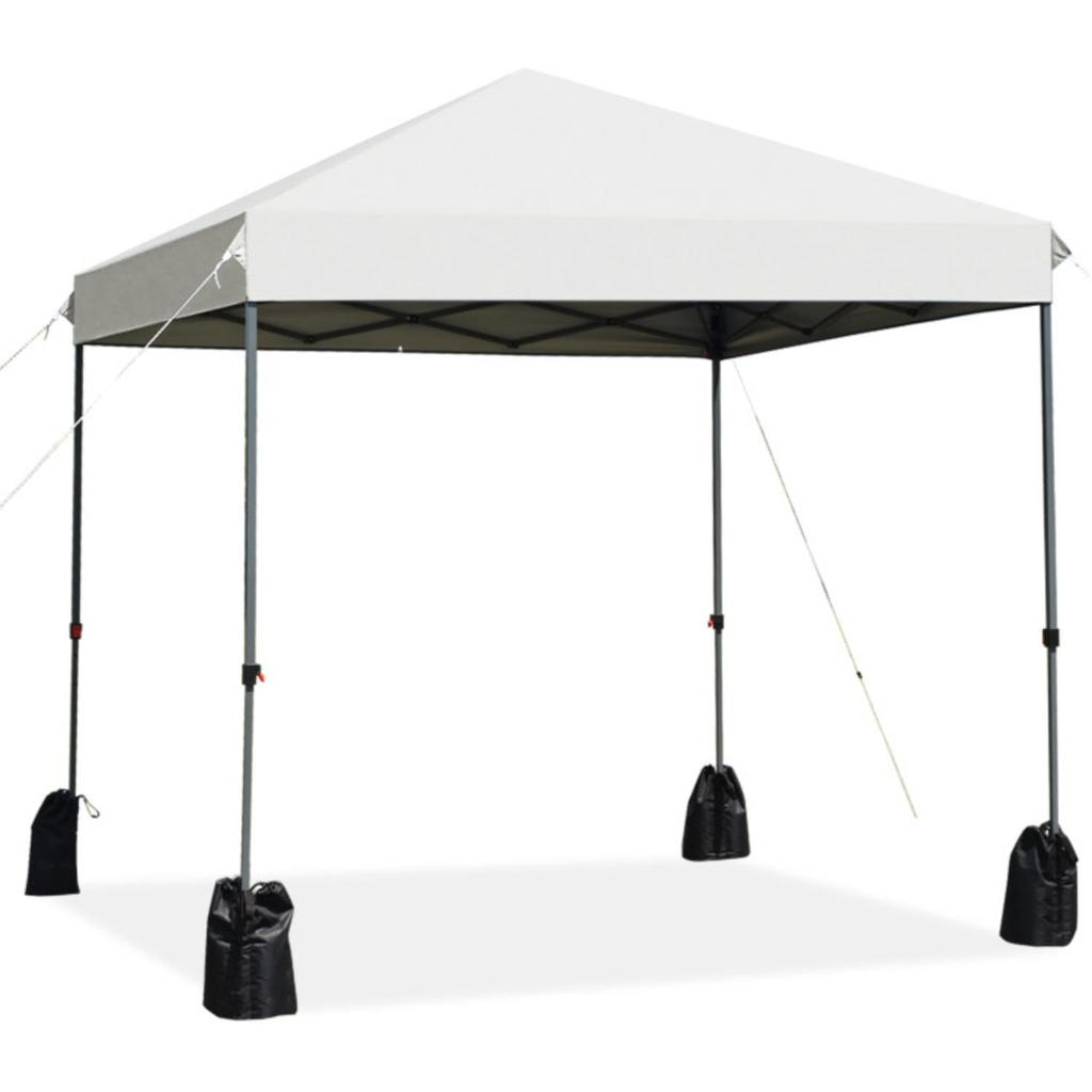 Hivvago 8â€x8' Outdoor Pop up Canopy Tent  w/Roller Bag-White