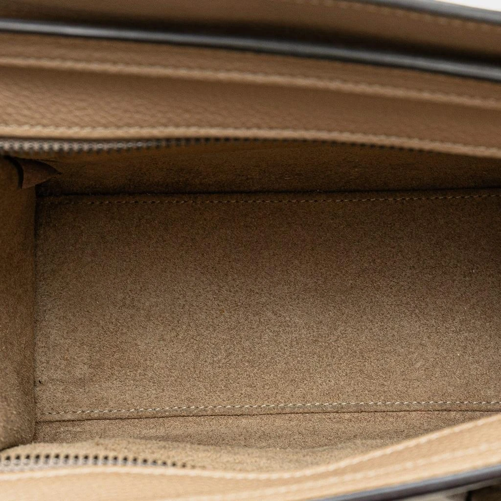 Celine Celine Brown Nano Leather Luggage Tote Bag 4