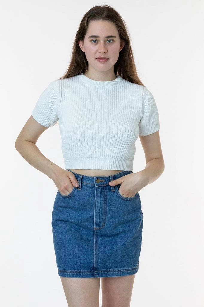 Los Angeles Apparel RDNW33 - Denim High Waist Pencil Skirt 5
