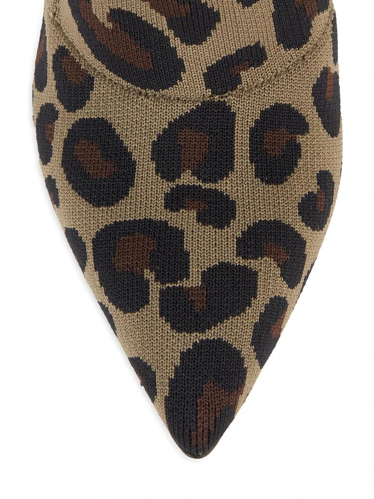 Gianvito Rossi 100MM Leopard-Print Textile Over-The-Knee Boots 5