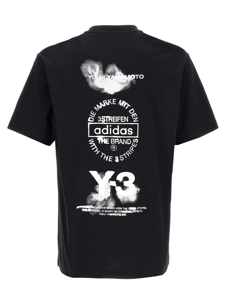Y-3 Y-3 Graphic Printed Short Sleeved T-Shirt