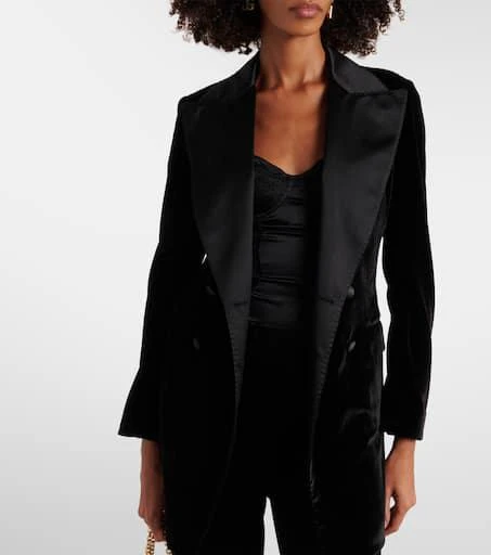 Dolce 
Gabbana Double-breasted velvet blazer 6
