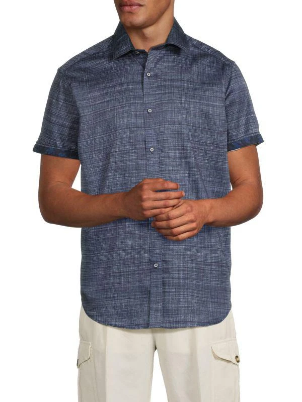 Robert Graham ​Roth Cotton Button-Front Shirt 1